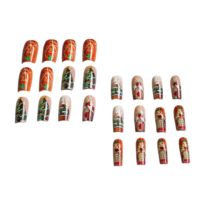 Festive Gingerbread-Themed Nail Art Kit