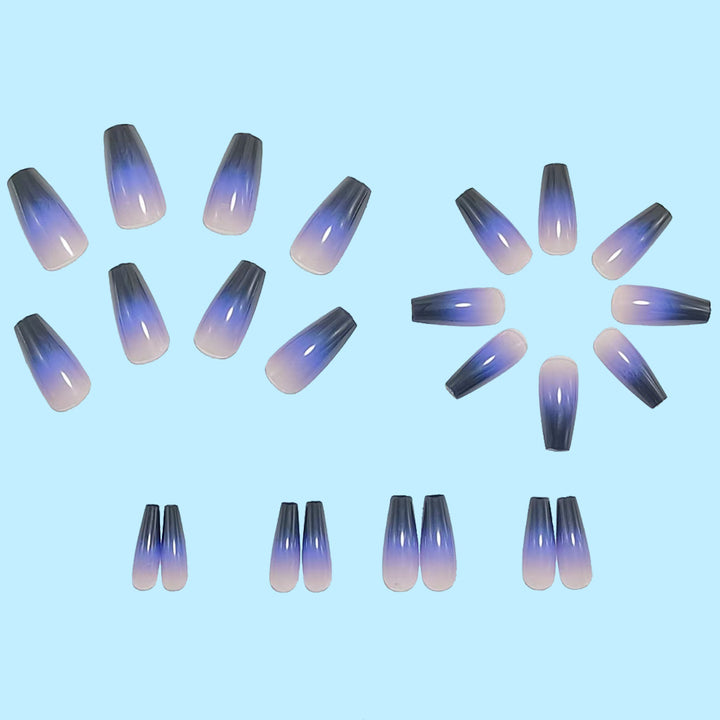 Fashionable artificial nails in elegant ombre design Stornfield