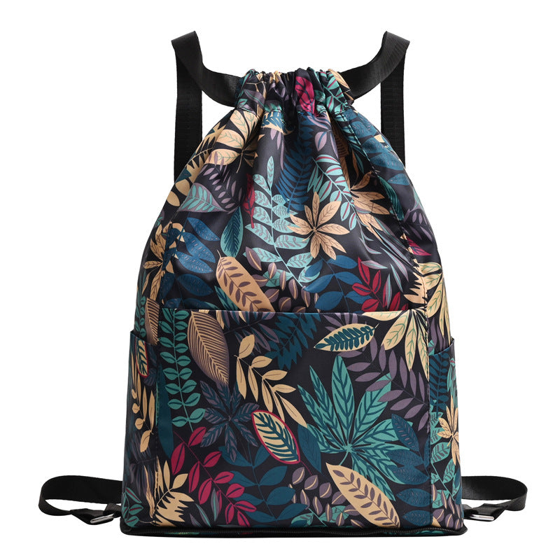Drawstring Floral Print Backpack Stornfield