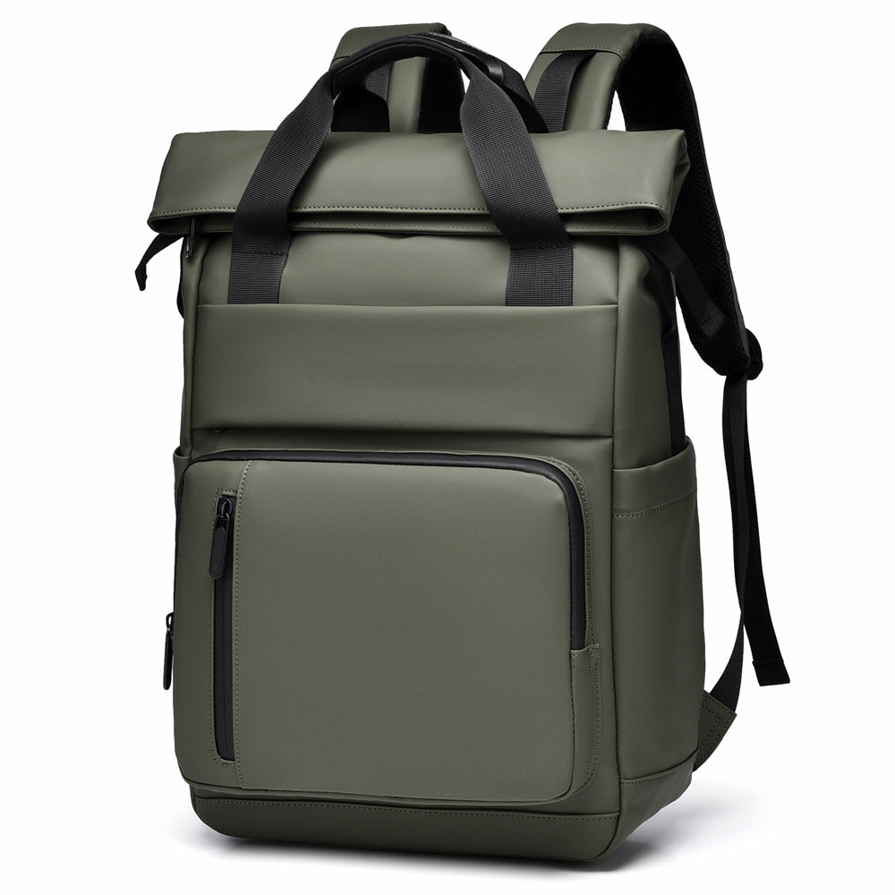 Multi-Pocket Waterproof Roll-Top Backpack Stornfield