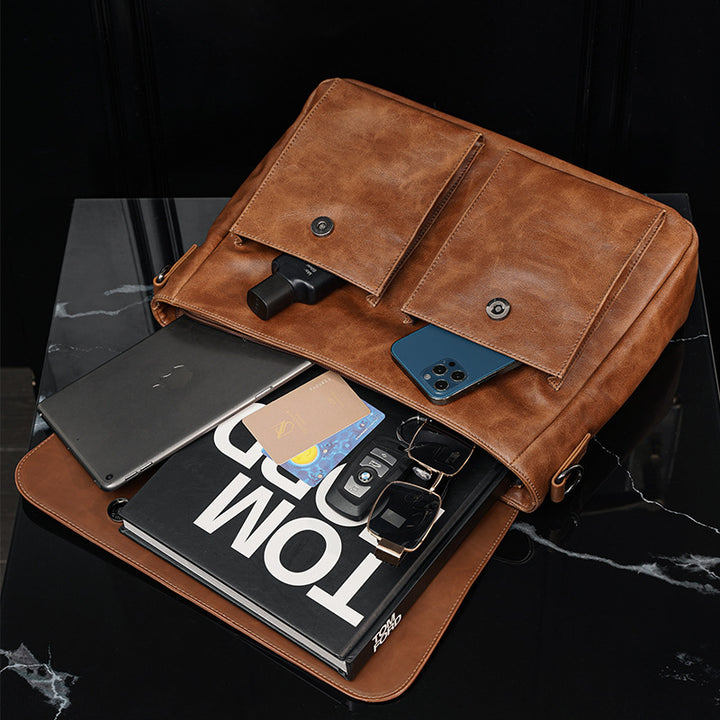 Stylish briefcase with multiple compartments Stornfield