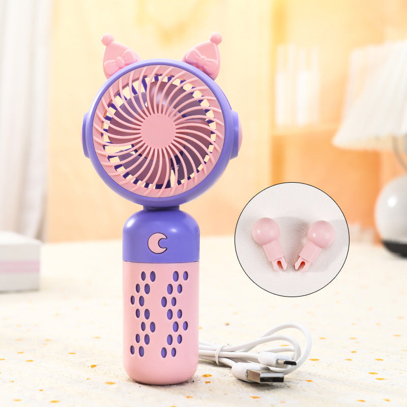 Ladies Portable Mini Handheld Fan with Cat Ears Stornfield