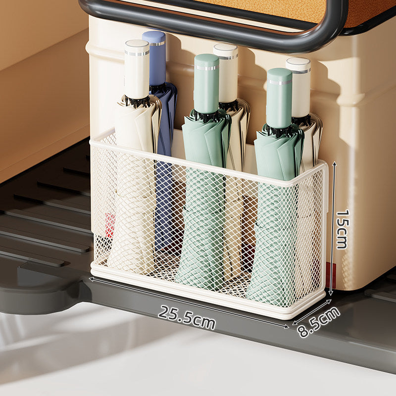 Under-Shelf Slim Mesh Umbrella & Accessory Holder
