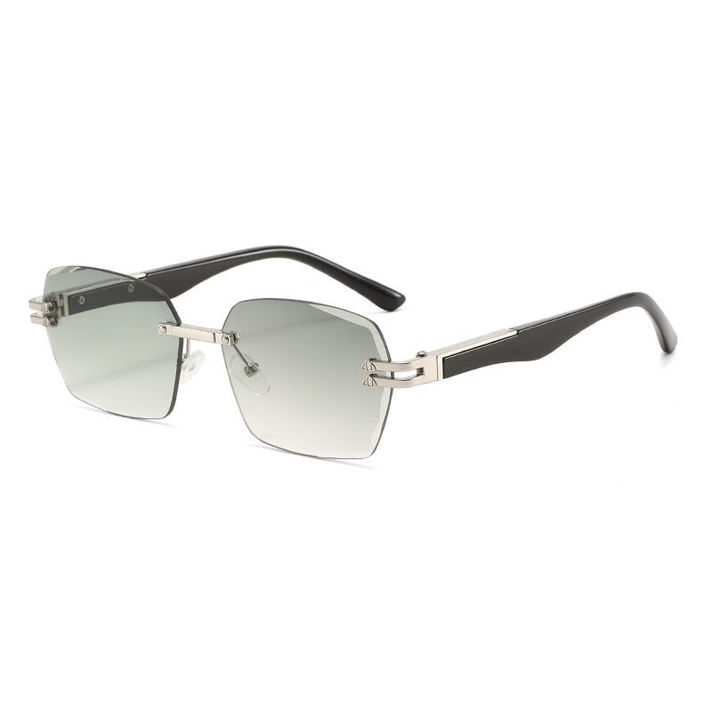 Men's Elegant Square Sunglasses with Wooden Temples Stornfield