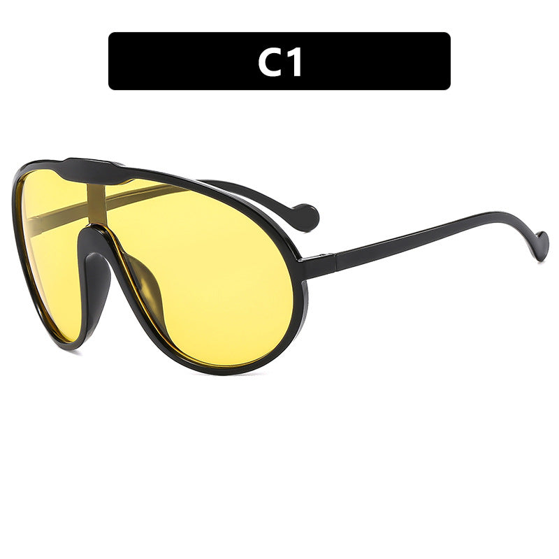 Women's futuristic transparent sunglasses with elegant shape Stornfield