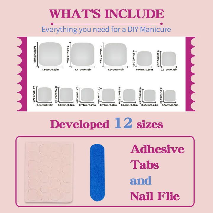 Artificial nail set with elegant French manicure Stornfield