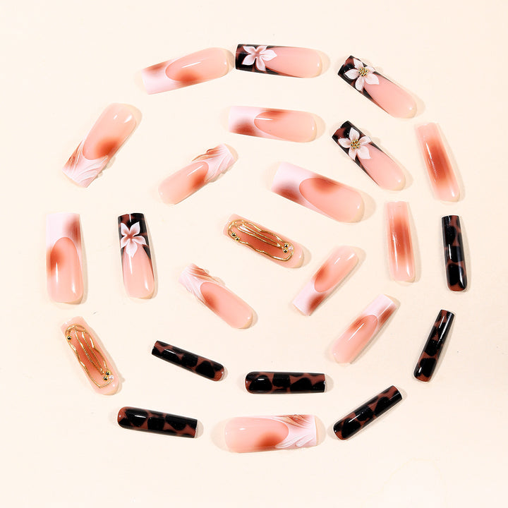 Floral Accent Acrylic Nail Art Extensions Stornfield 1789713316