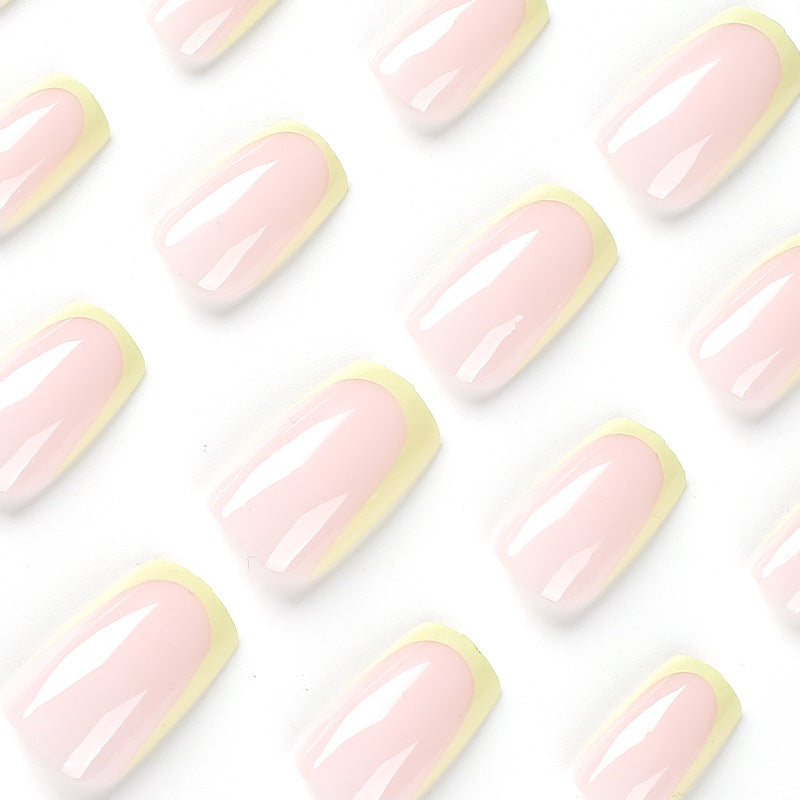 Artistic nail extensions with elegant French tip and modern accents Stornfield