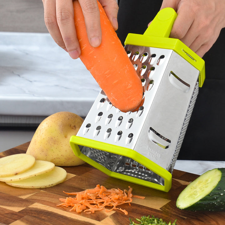 Multifunctional Stainless Steel Kitchen Grater with Non-Slip Handle Stornfield