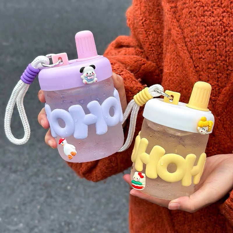 Women's funny and practical water bottle with integrated carrying strap Stornfield