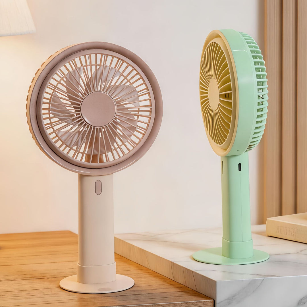 Women's Portable Table Fan with Integrated USB Charging Function Stornfield