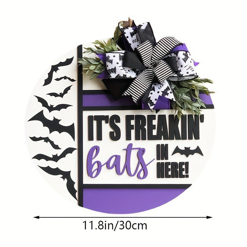 Halloween-Themed Wall Plaque