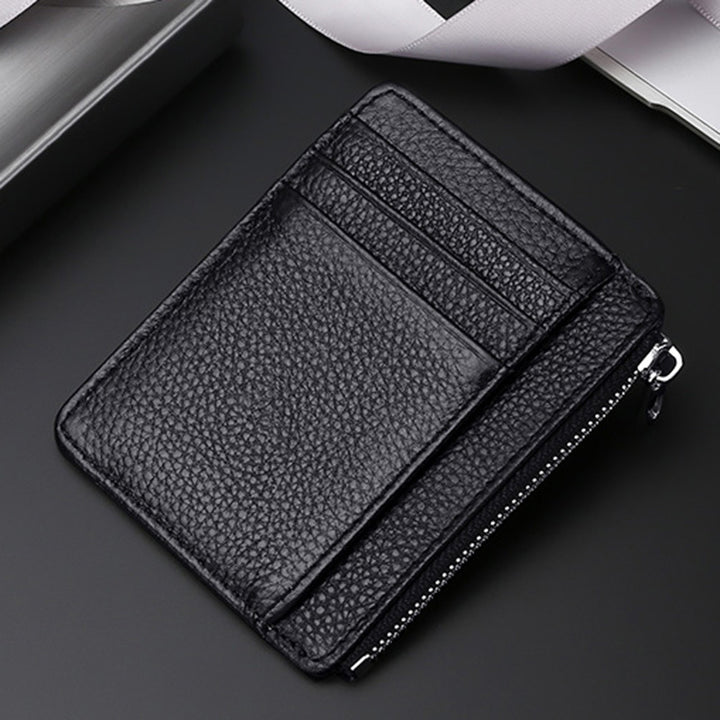 Luxury Leather Zippered Card Holder Stornfield