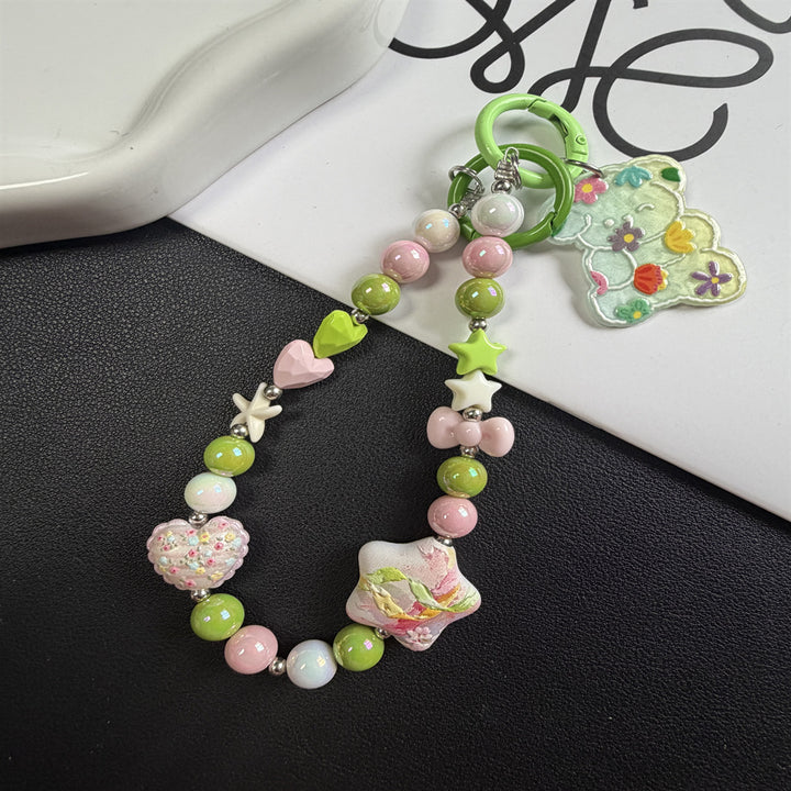 Decorative Beaded Charm Keychain Stornfield 1790135826
