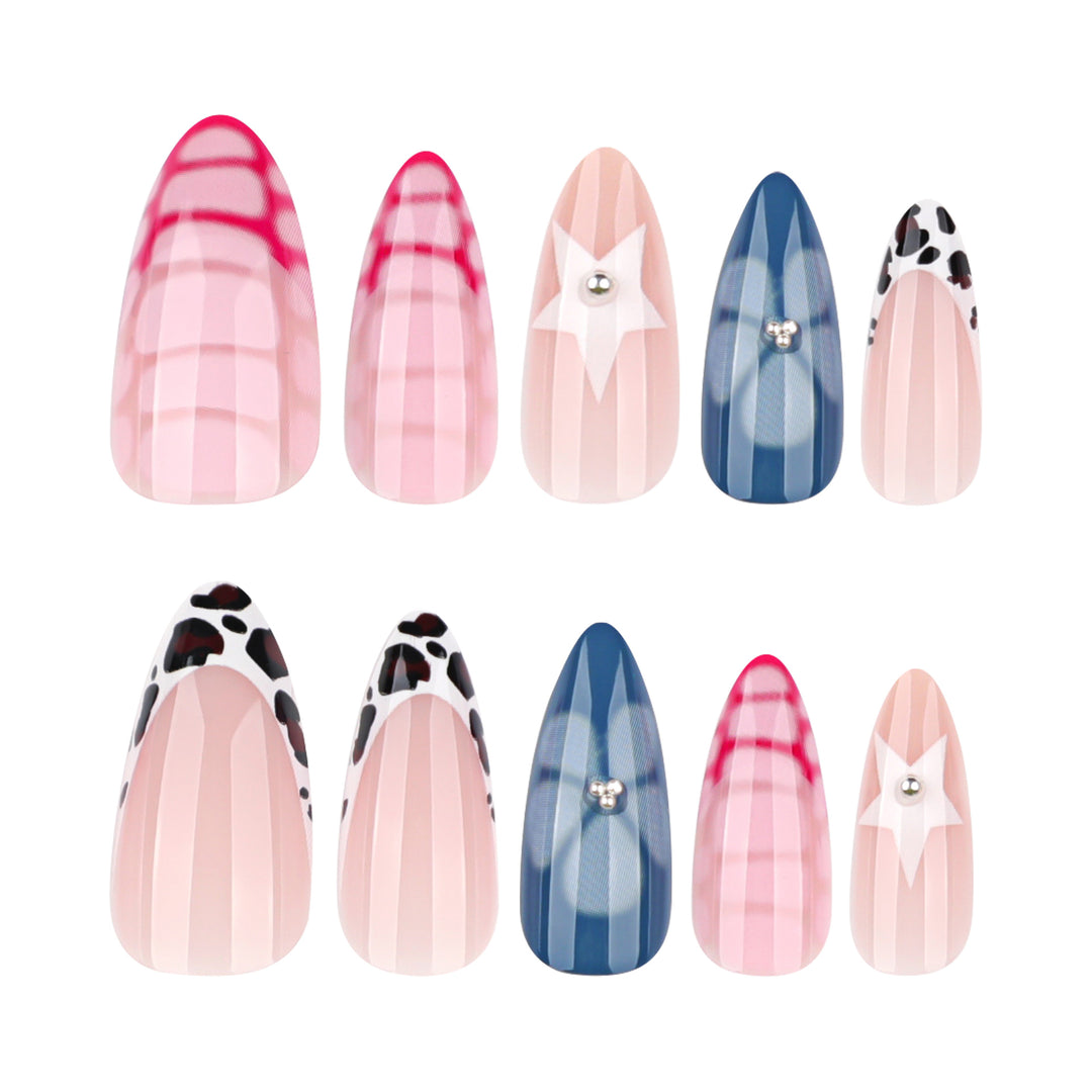 Artistic stiletto nails with unique 3D design Stornfield