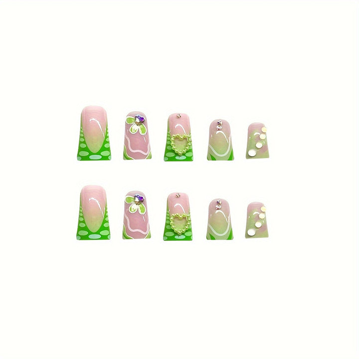 3D Floral Decorative Press-On Nails Stornfield