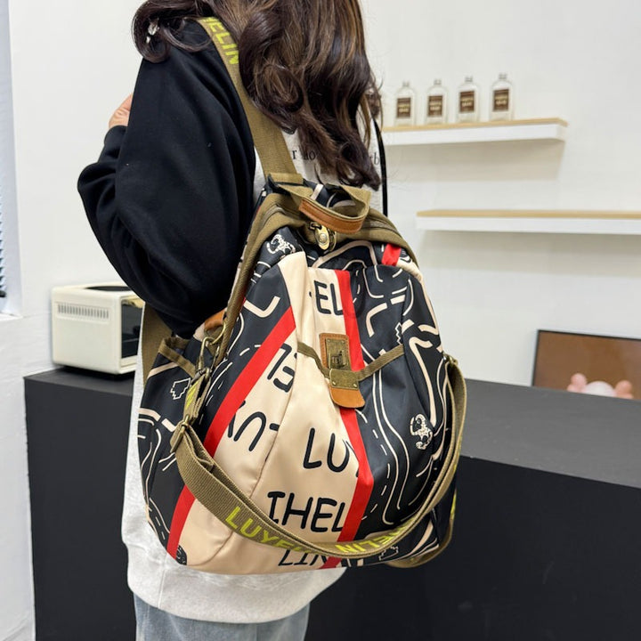 Artistic Floral Patterned Backpack Stornfield