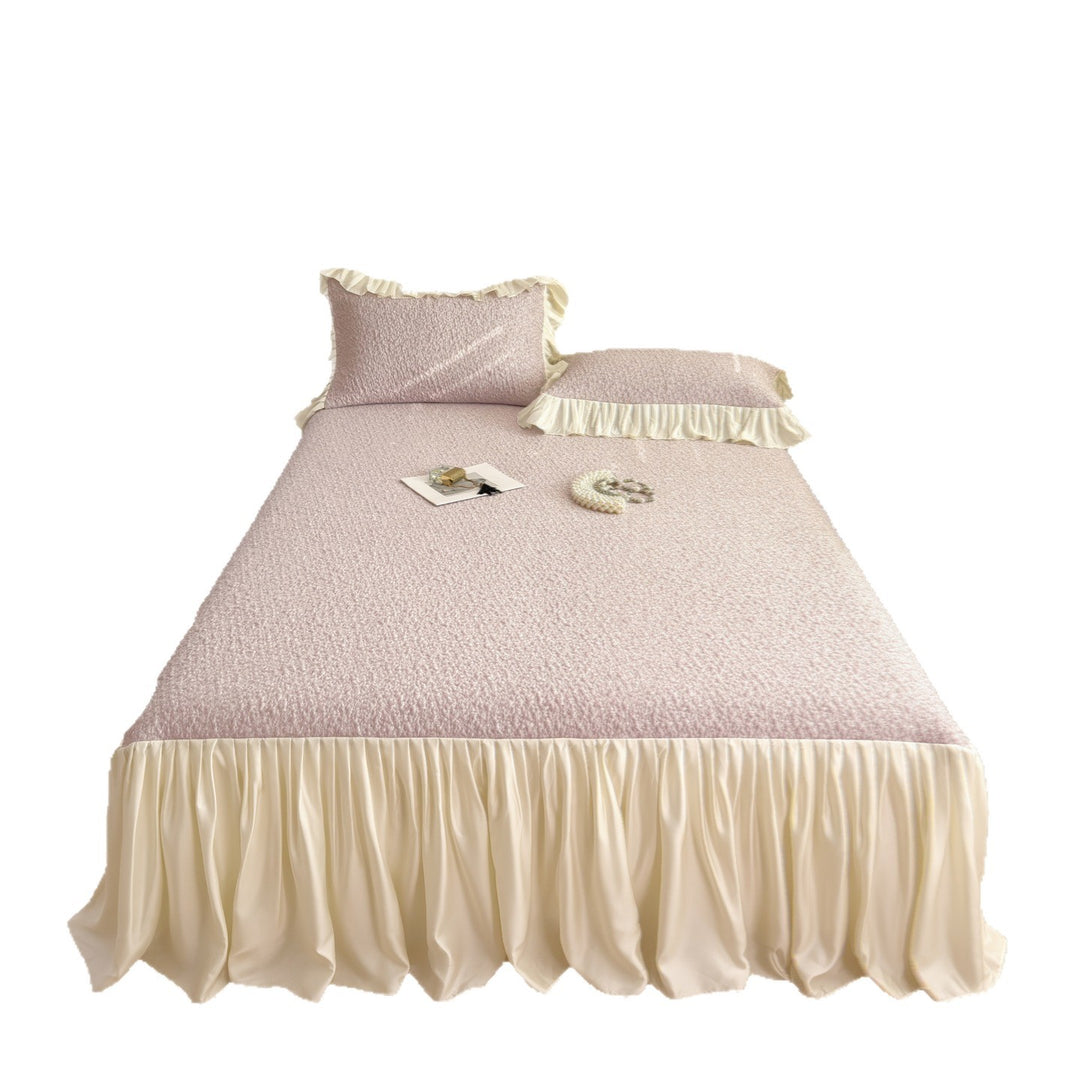 Elegant Ruffled Bed Cover Set