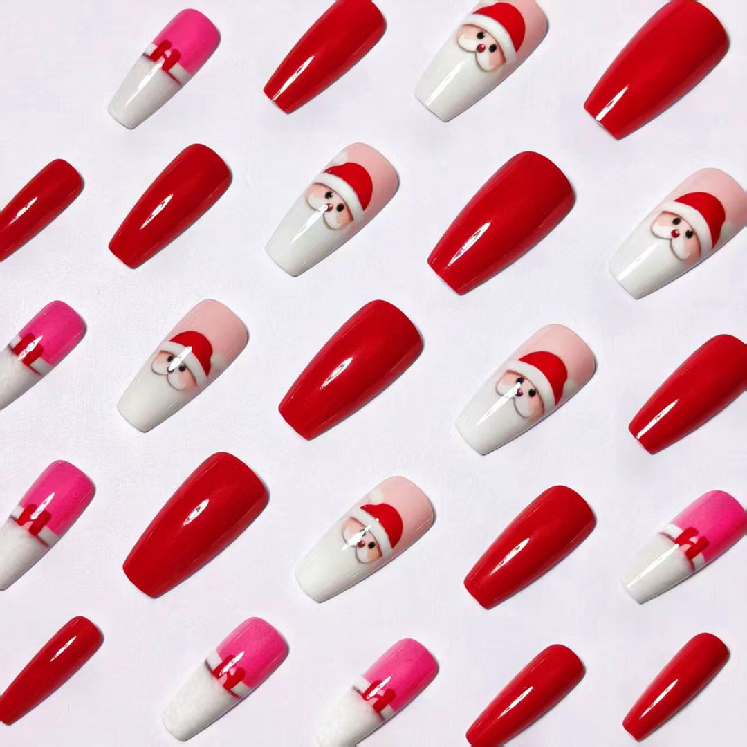 Festive artificial nails with Christmas motifs Stornfield