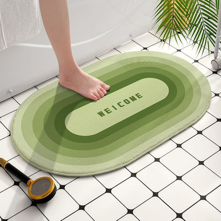 Modern Welcome Bath Mat