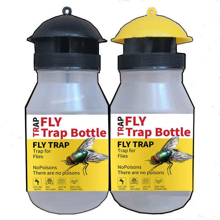 Hanging Non-Toxic Reusable Fly Trap Bottle with Chain and Funnel Lid Stornfield