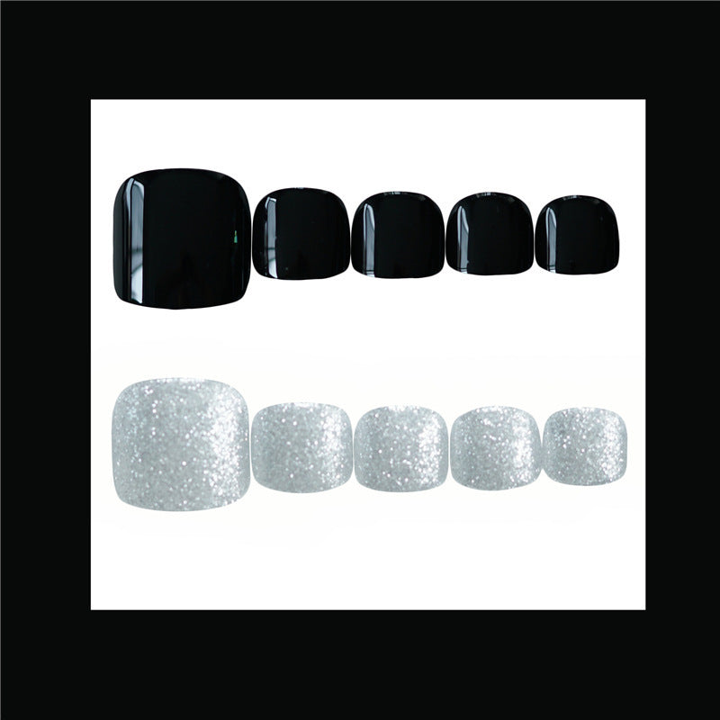 Glittering Press-On Toenail Art Set Stornfield