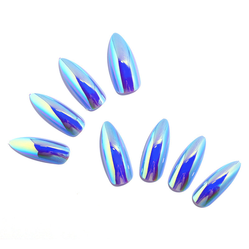 Iridescent Stiletto Press-On Nail Tips Stornfield