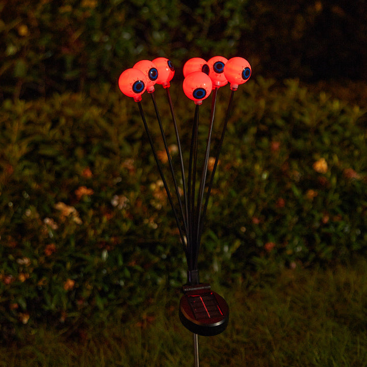 Creepy garden lights with eye motif Stornfield