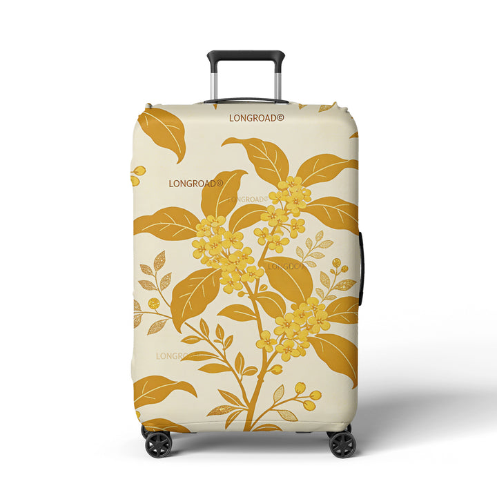 Women’s suitcase cover with floral lavender pattern Stornfield