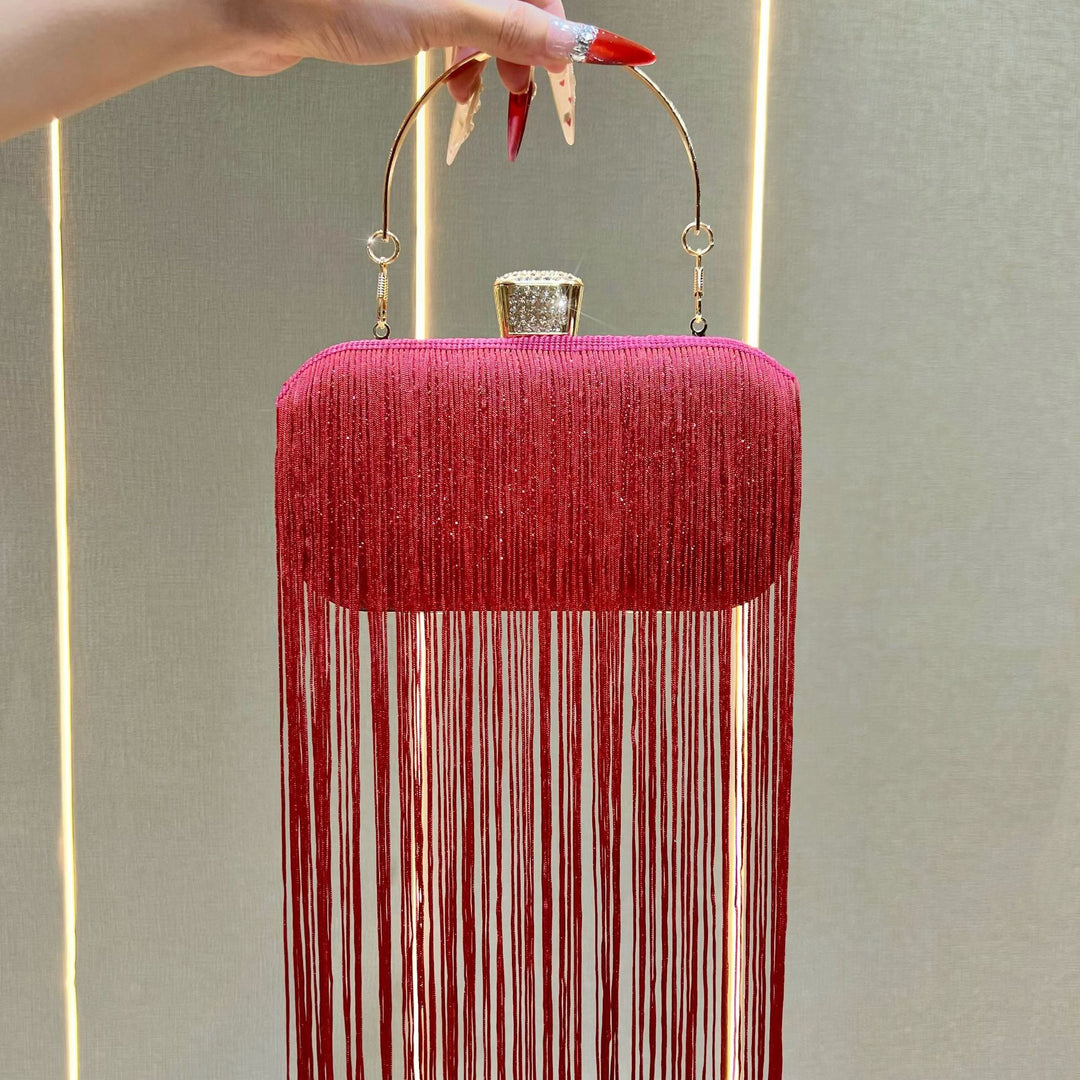 Fringe Detail Evening Clutch