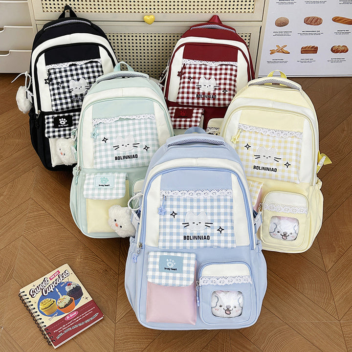 Cute Cartoon Cat-Themed Backpack Stornfield