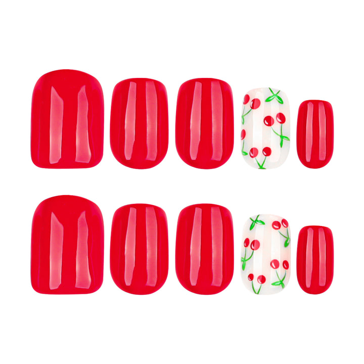 Creative nail art with fruity cherry design Stornfield