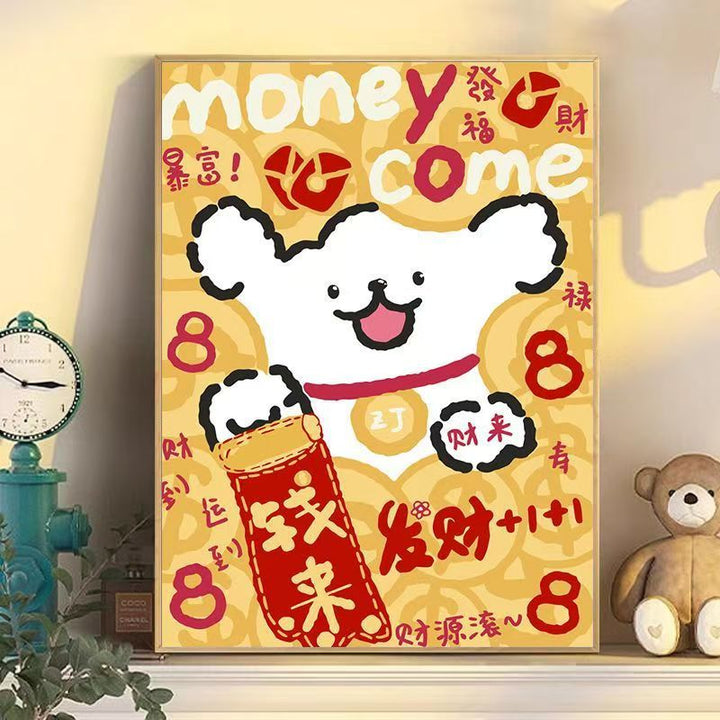 Playful Cartoon Dog Wall Art Stornfield
