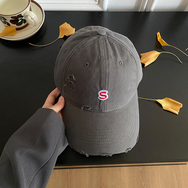 Unisex Distressed Embroidered Baseball Cap Stornfield