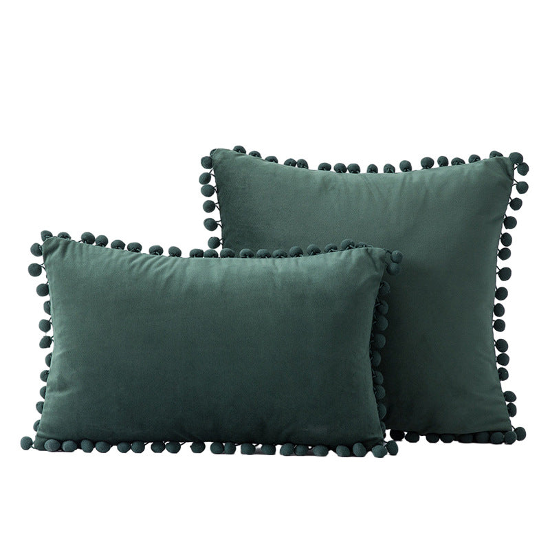 Decorative Pom-Pom Accent Pillow