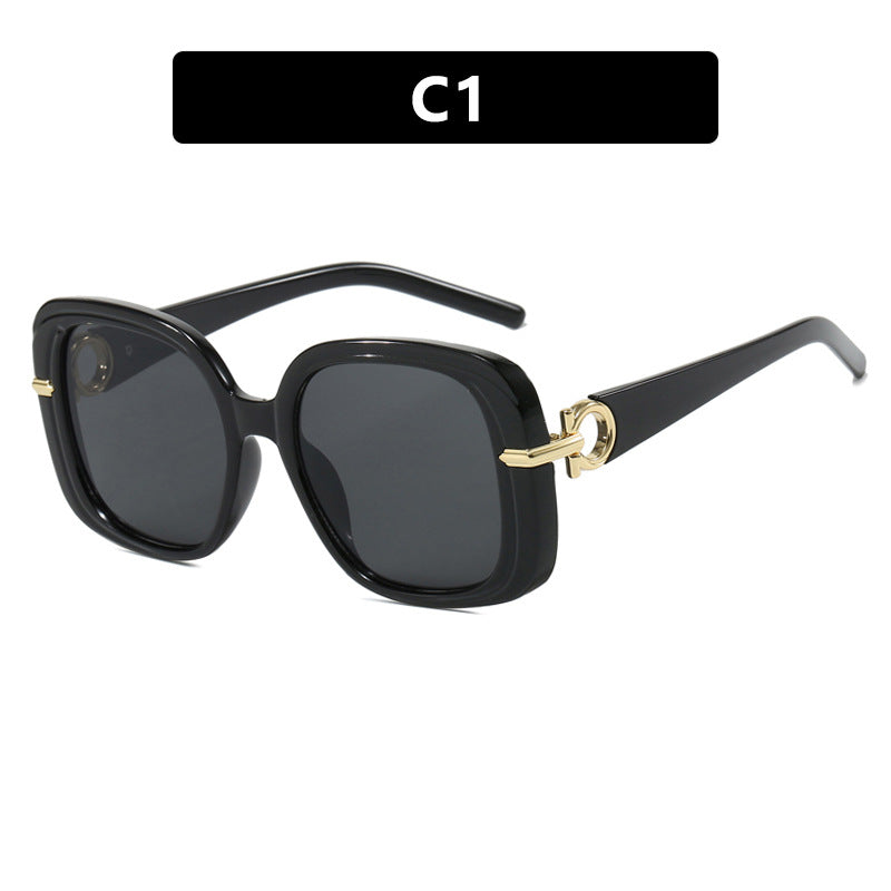 Women's square sunglasses with luxurious metal accent Stornfield