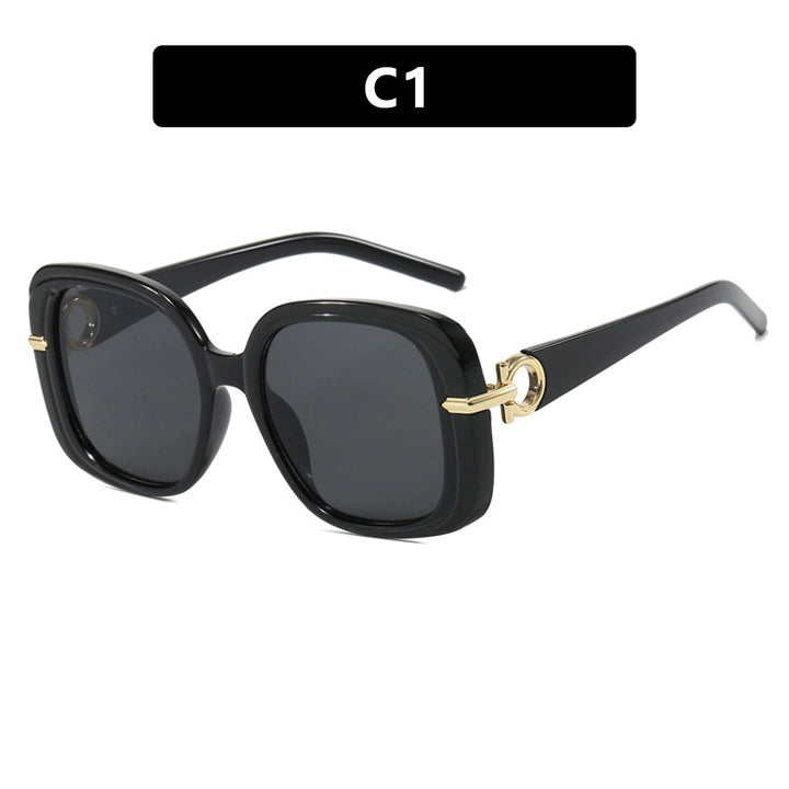 Women's square sunglasses with luxurious metal accent Stornfield