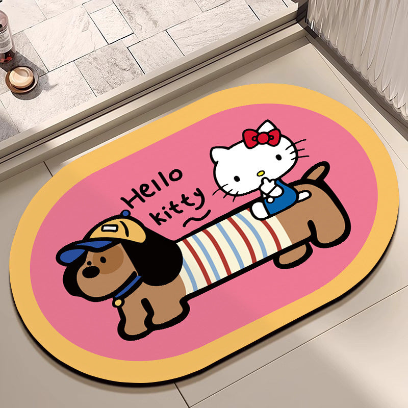 Cartoon Character Bathroom Mat