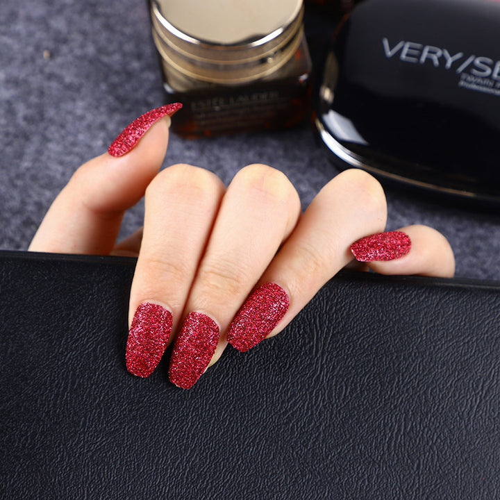 Glittering artificial nails in modern design Stornfield
