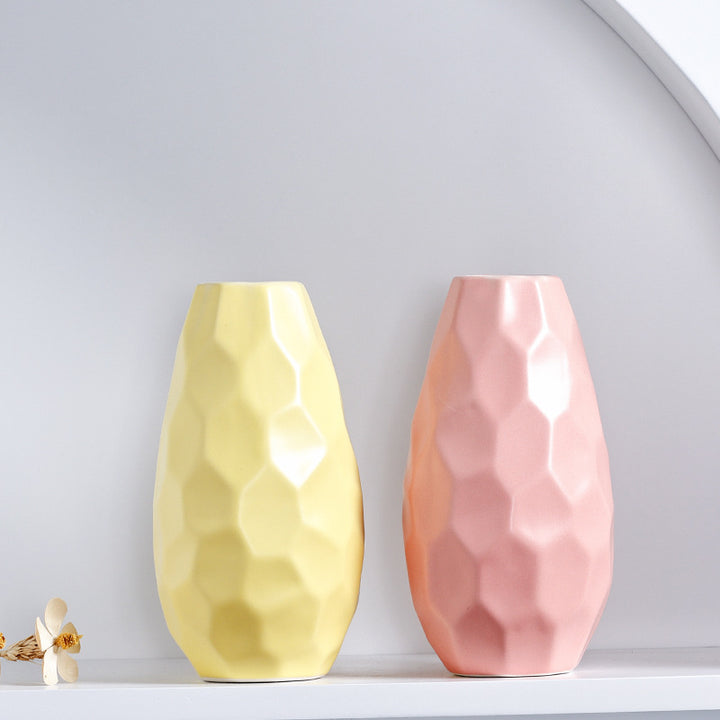 Unique Geometric Ceramic Vase Stornfeild