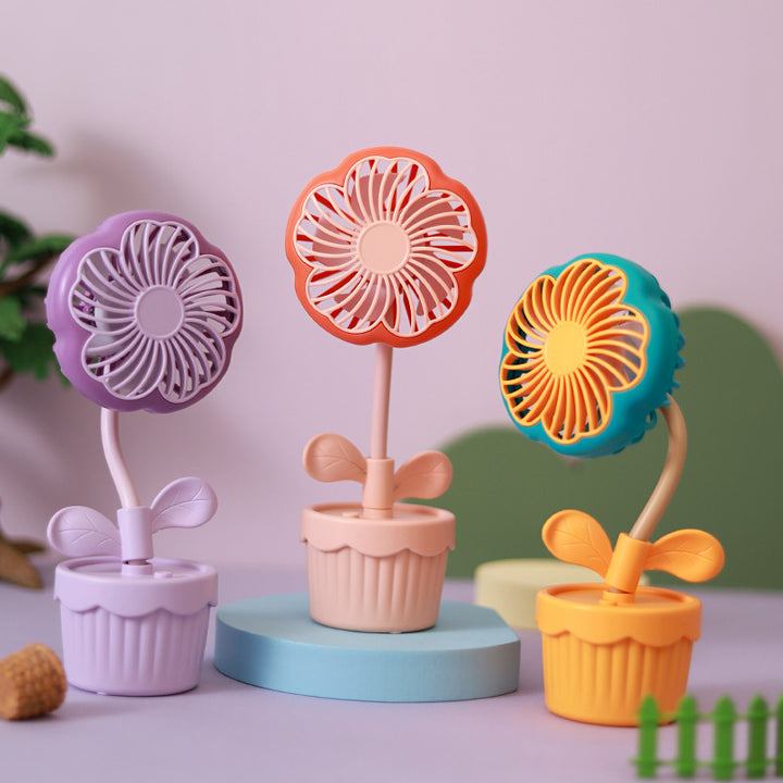 Unisex Cute Floral Design Desk Fan Stornfield