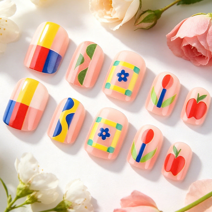 Artistic Floral Nail Art Set Stornfield 1787543173