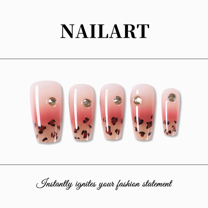 Artistic Ombre Leopard Print Press-On Nails Stornfield
