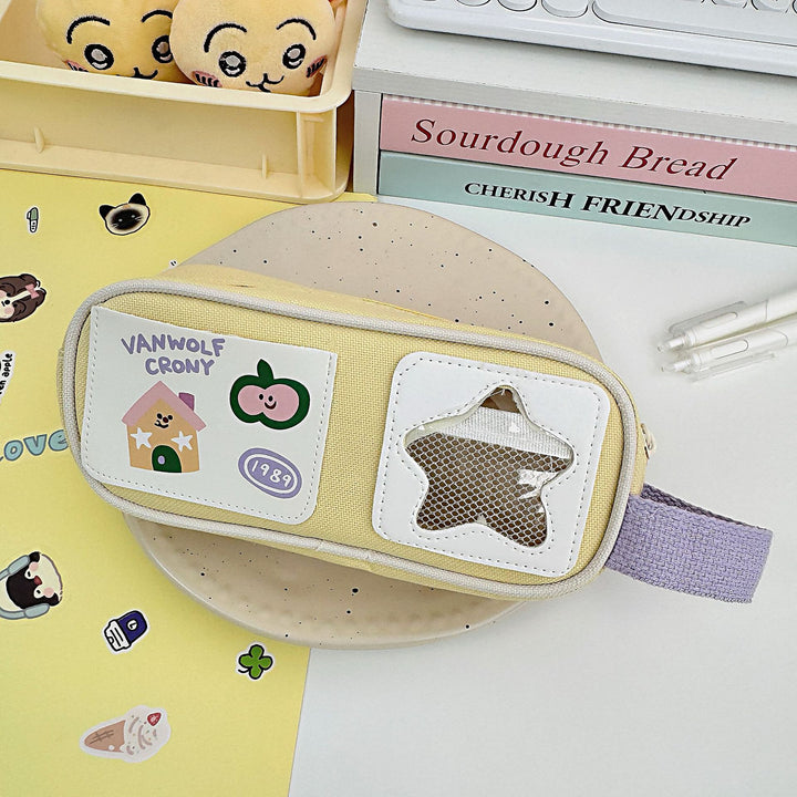 Fun-Themed Multi-Compartment Pencil Case