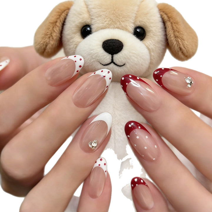 Decorative Polka Dot Press-On Nail Set