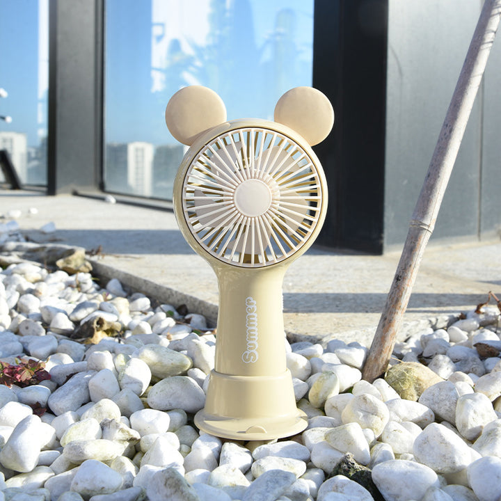 Portable Deer-Themed Handheld Cooling Fan Stornfield