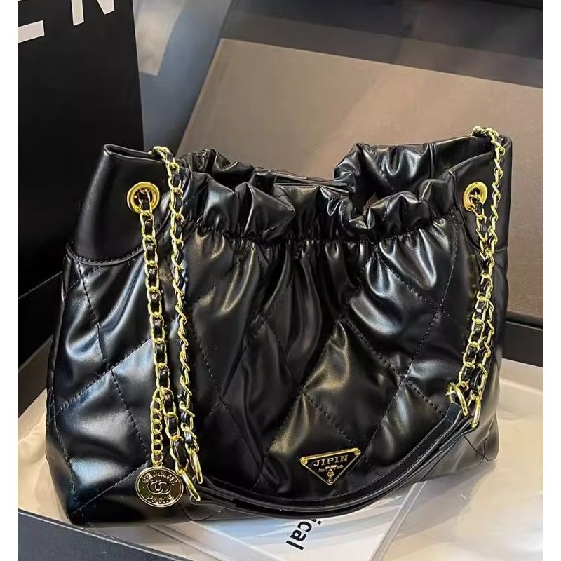 Quilted Chain-Handle Shoulder Bag Stornfield