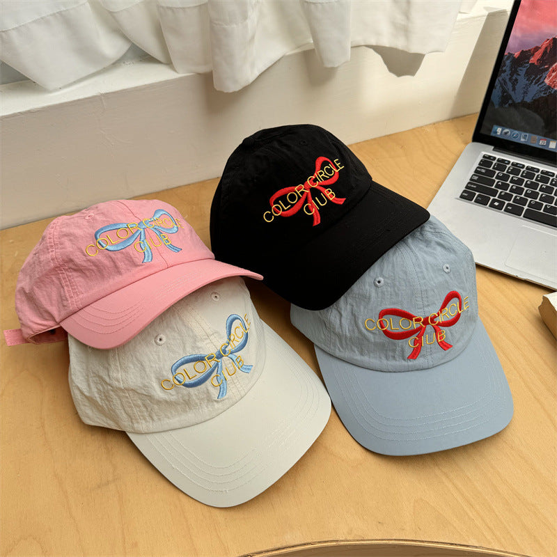 Women's Embroidered Bow-Detail Baseball Cap Stornfield