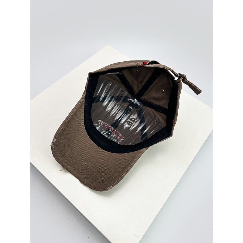 Men's Distressed Embroidered Camping Cap Stornfield