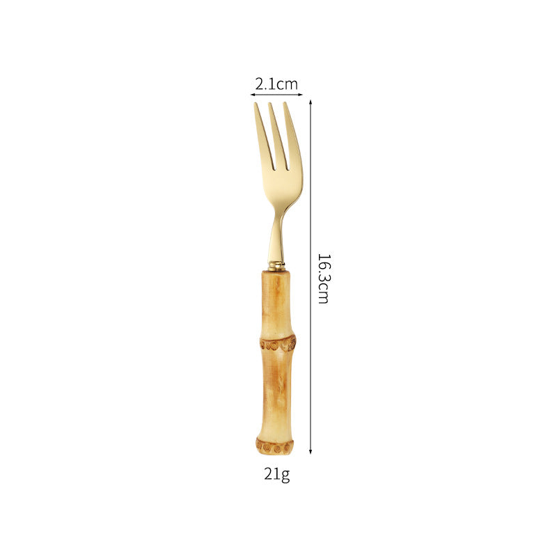 Bamboo Handle Salad Fork Stornfield